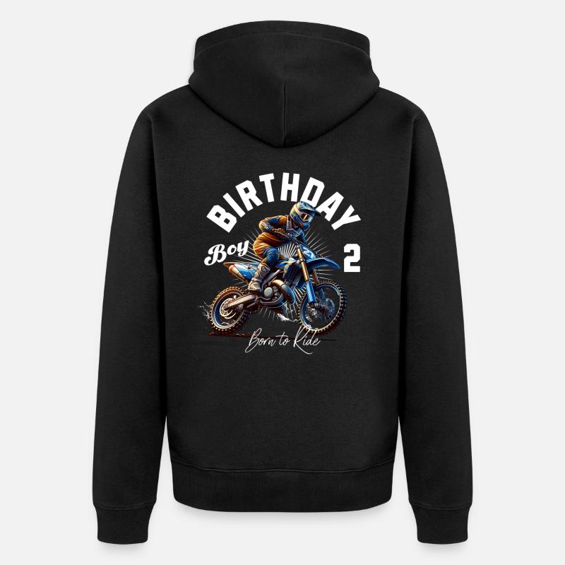 Motocross 2e anniversaire - Veste à capuche bio Premium Unisexe - noir