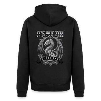 Dragon 7e anniversaire Dragon - Veste à capuche bio Premium Unisexe - noir - Dos - Nico (187cm)