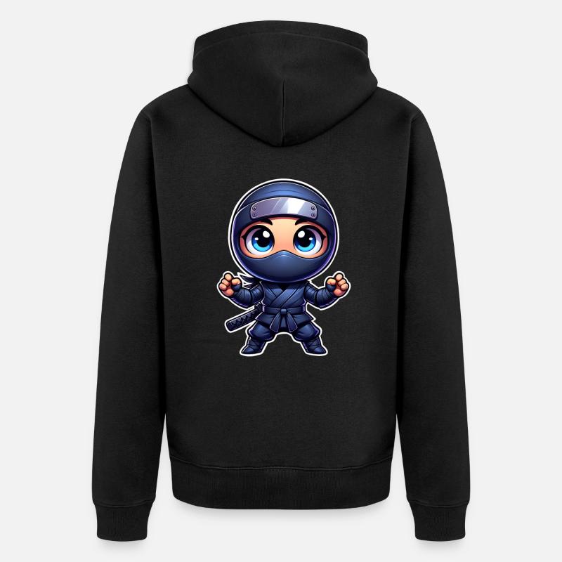 Ninja - Veste à capuche bio Premium Unisexe - noir