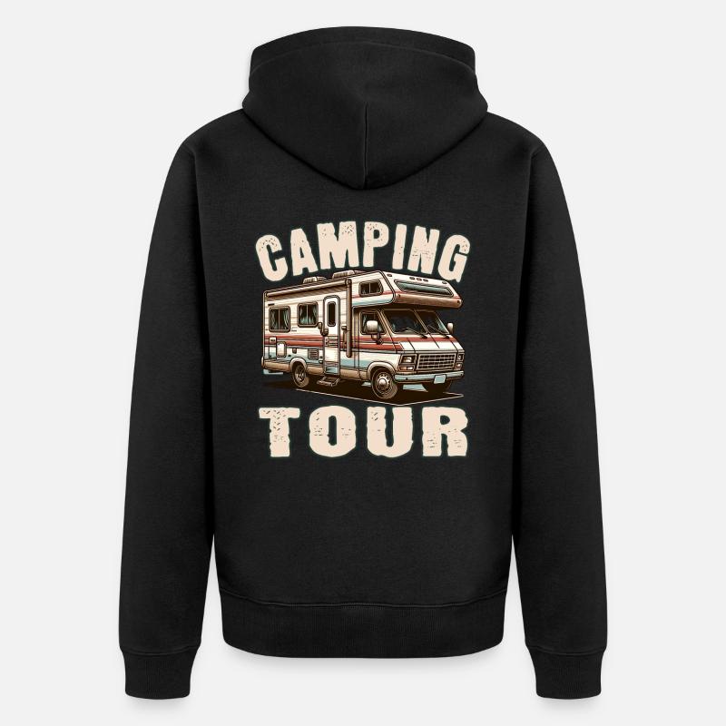 Camping - Veste à capuche bio Premium Unisexe - noir