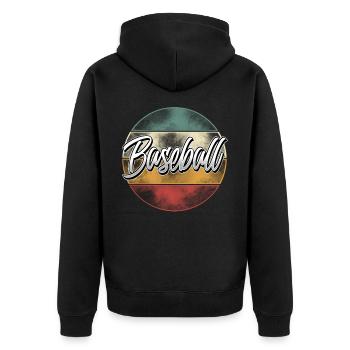 Base-ball - Veste à capuche bio Premium Unisexe - noir - Dos - Nico (187cm)