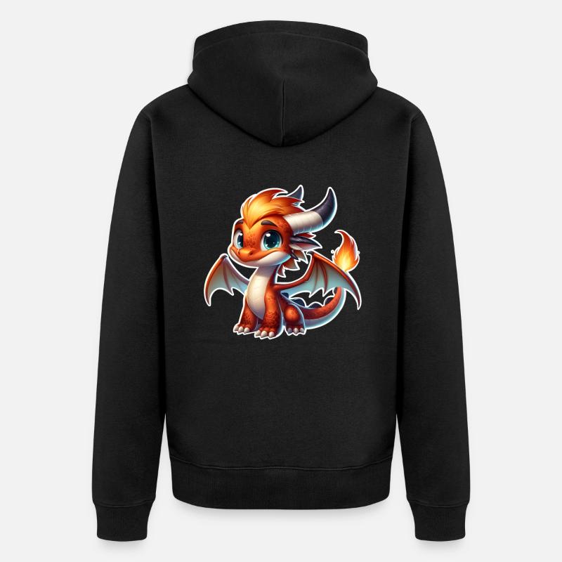 Dragon - Veste à capuche bio Premium Unisexe - noir