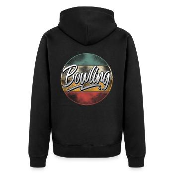 Bowling - Veste à capuche bio Premium Unisexe - noir - Dos - Nico (187cm)