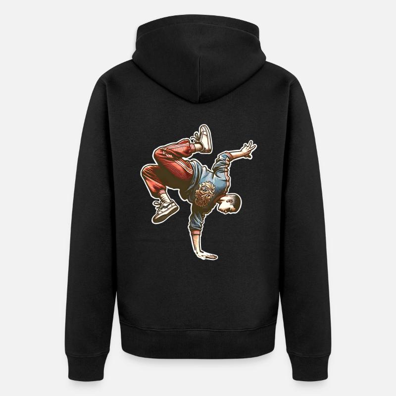 Breakdance - Veste à capuche bio Premium Unisexe - noir