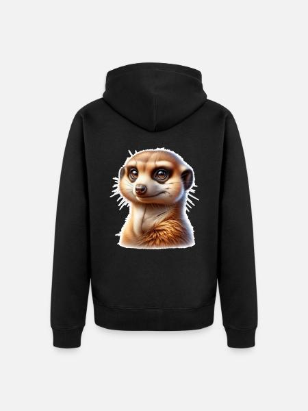 Suricate - Veste à capuche bio Premium Unisexe - noir