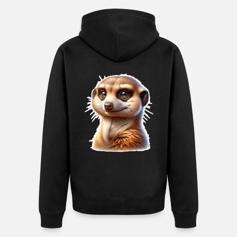 Suricate - Veste à capuche bio Premium Unisexe - noir