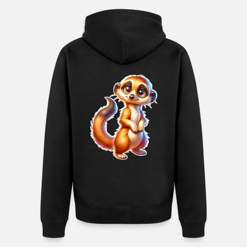 Suricate - Veste à capuche bio Premium Unisexe - noir