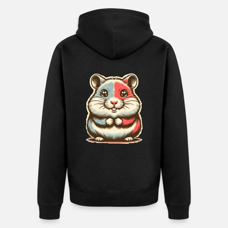Hamster - Veste à capuche bio Premium Unisexe - noir