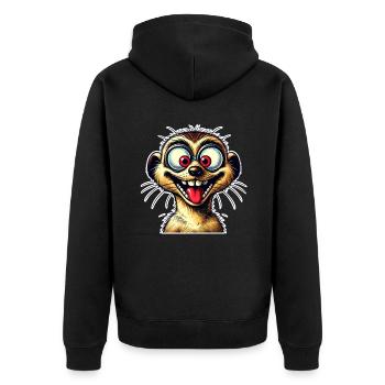 Suricate - Veste à capuche bio Premium Unisexe - noir - Dos - Nico (187cm)