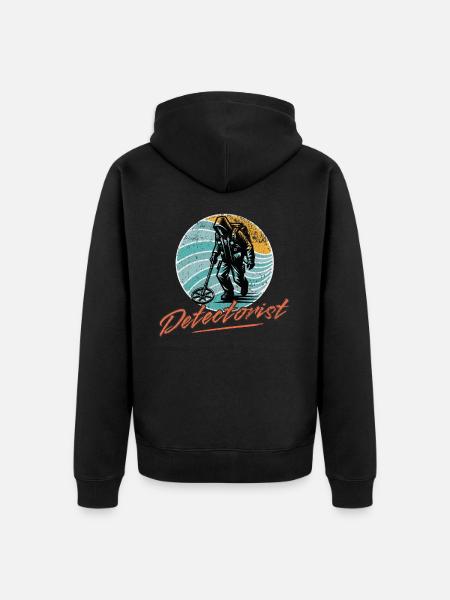 Sondeln Metalldetektor - Unisex Premium Bio Zip Hoodie - Schwarz