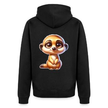 Suricate - Veste à capuche bio Premium Unisexe - noir - Dos - Nico (187cm)