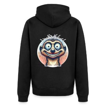 Suricate - Veste à capuche bio Premium Unisexe - noir - Dos - Nico (187cm)