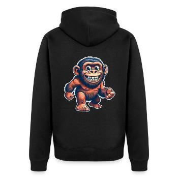 Neandertal - Veste à capuche bio Premium Unisexe - noir - Dos - Nico (187cm)