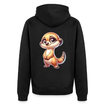Suricate - Veste à capuche bio Premium Unisexe - noir - Dos - Nico (187cm)