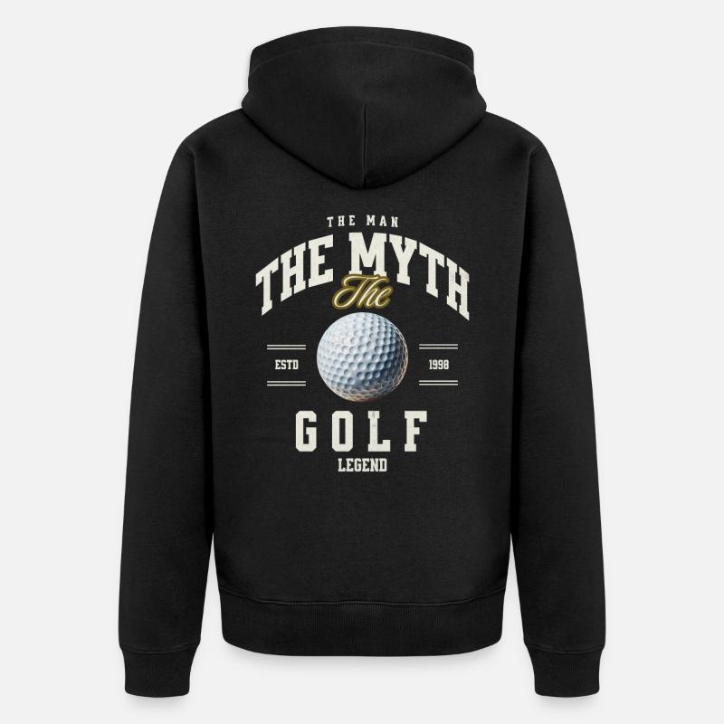 Golfe - Veste à capuche bio Premium Unisexe - noir