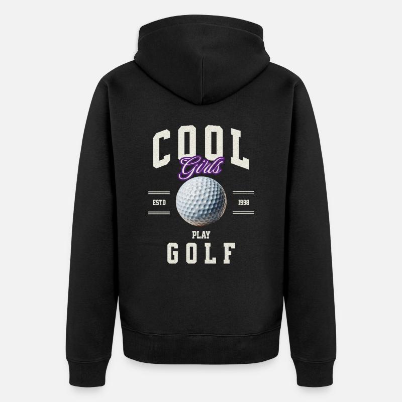 Golf golfeur - Veste à capuche bio Premium Unisexe - noir