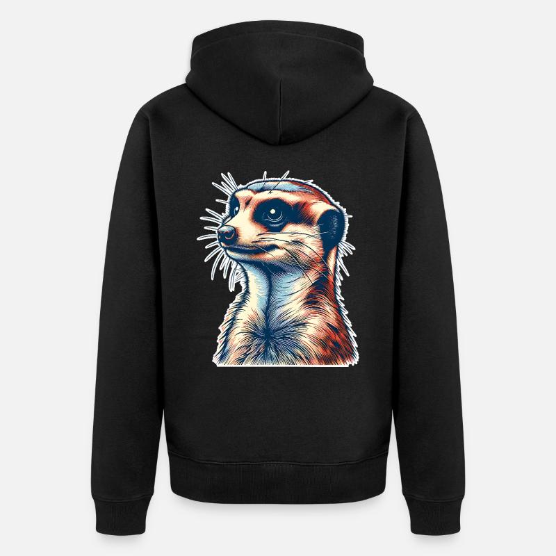 Suricate - Veste à capuche bio Premium Unisexe - noir