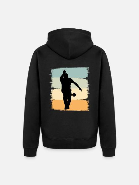 Boule Boccia Boule player - Unisex Premium Organic Zip Hoodie - black