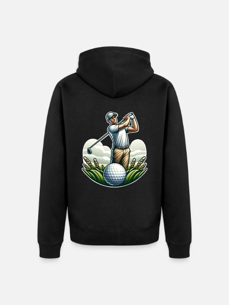 Golfe - Veste à capuche bio Premium Unisexe - noir
