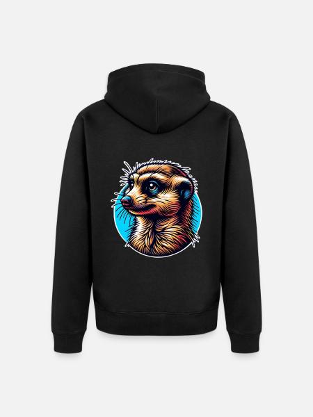 Suricate - Veste à capuche bio Premium Unisexe - noir