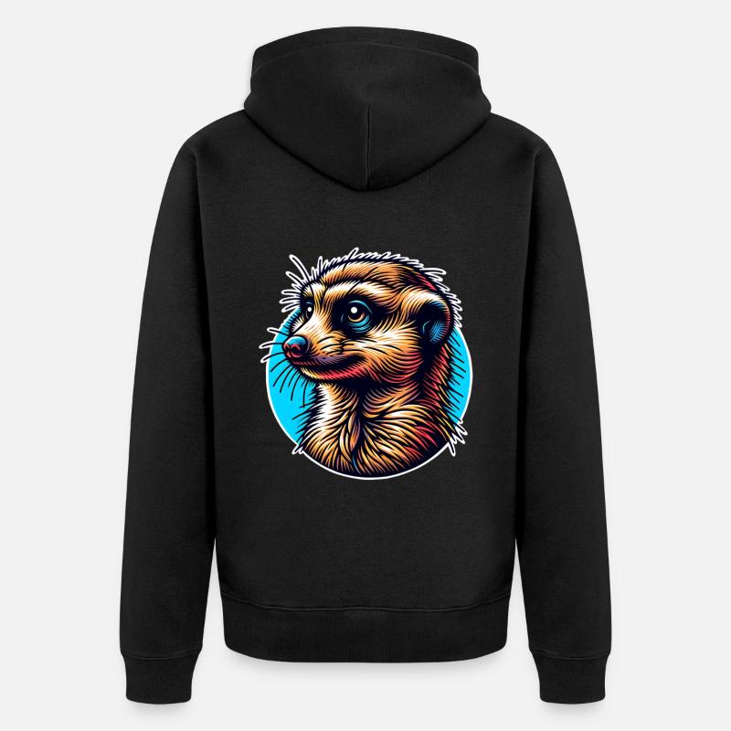 Suricate - Veste à capuche bio Premium Unisexe - noir