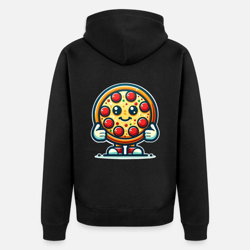 Pizza - Veste à capuche bio Premium Unisexe - noir