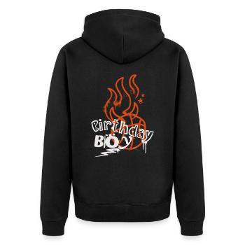 Basketball Basketball Basketball Joueur Anniversaire - Veste à capuche bio Premium Unisexe - noir - Dos - Nico (187cm)