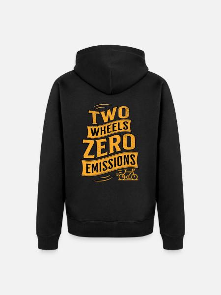 E-Bike E-Biker - Unisex Premium Organic Zip Hoodie - black