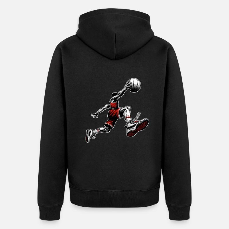 Basket-ball - Veste à capuche bio Premium Unisexe - noir