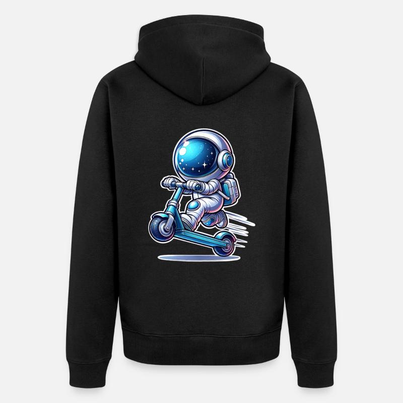 E-Scooter E-Roller Astronaut Scooter - Veste à capuche bio Premium Unisexe - noir