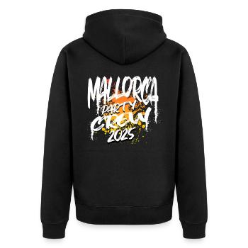 Majorque Party Crew 2025 (Garantie du prix le plus bas) - Veste à capuche bio Premium Unisexe - noir - Dos - Nico (187cm)