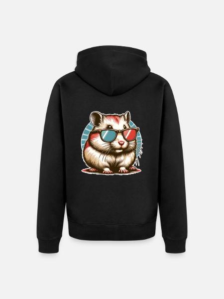 Hamster - Veste à capuche bio Premium Unisexe - noir