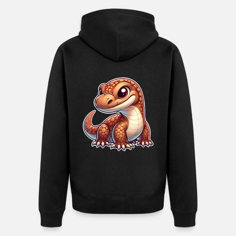 Komodo Dragon - Veste à capuche bio Premium Unisexe - noir