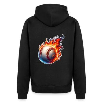 Base-ball - Veste à capuche bio Premium Unisexe - noir - Dos - Nico (187cm)