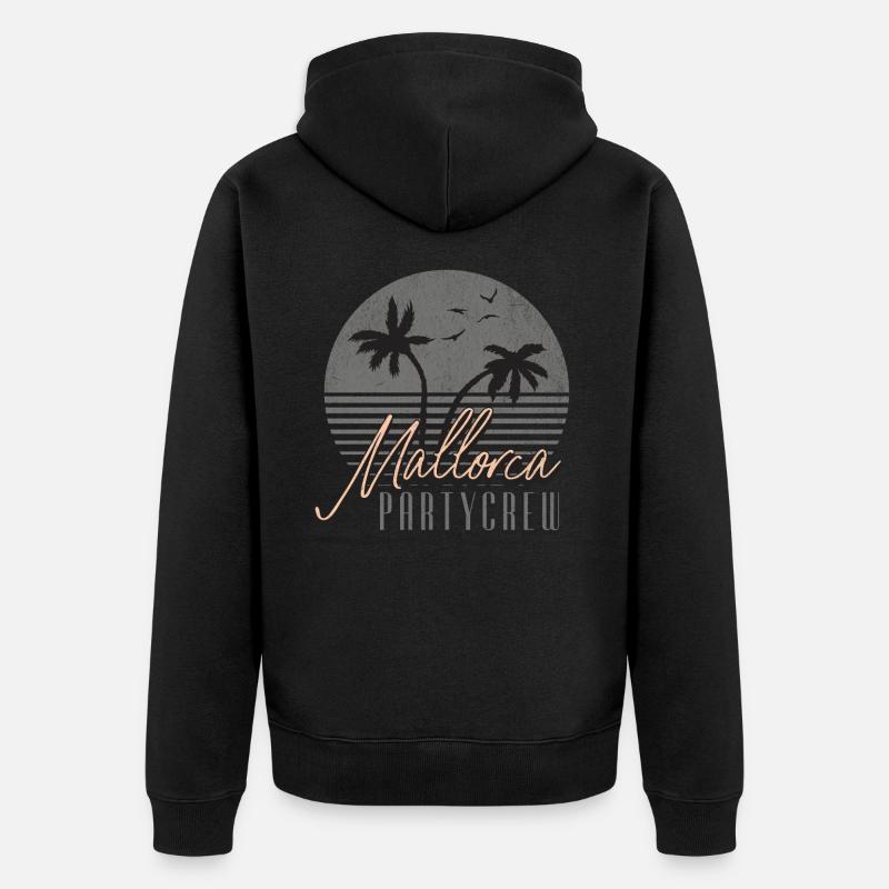 Mallorca Party Crew - Veste à capuche bio Premium Unisexe - noir