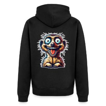 Suricate - Veste à capuche bio Premium Unisexe - noir - Dos - Nico (187cm)