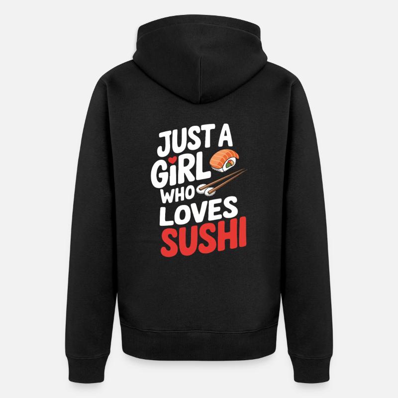 Sushi - Veste à capuche bio Premium Unisexe - noir