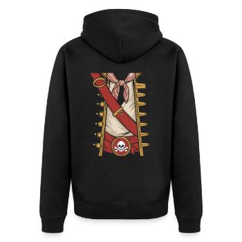 T-shirt déguisement de pirate pour garçons et hommes - Veste à capuche bio Premium Unisexe - noir - Dos - Nico (187cm)