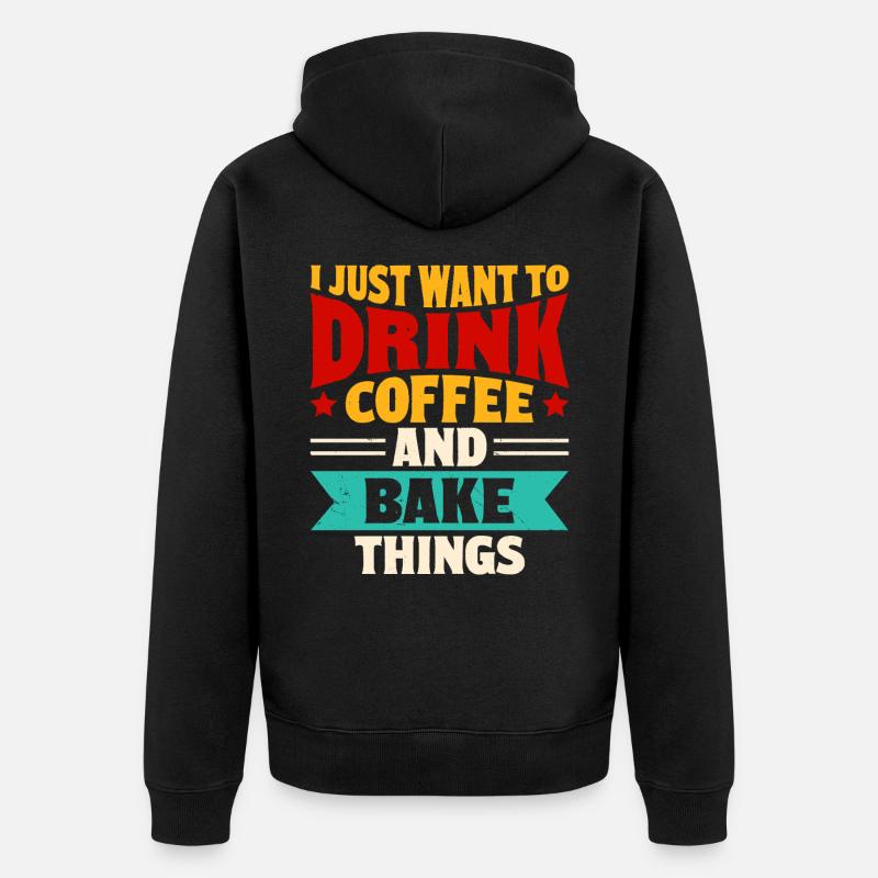 Cuire - Veste à capuche bio Premium Unisexe - noir