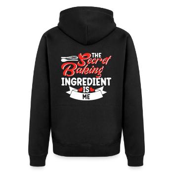Boulangerie Boulangerie Boulangerie - Veste à capuche bio Premium Unisexe - noir - Dos - Nico (187cm)
