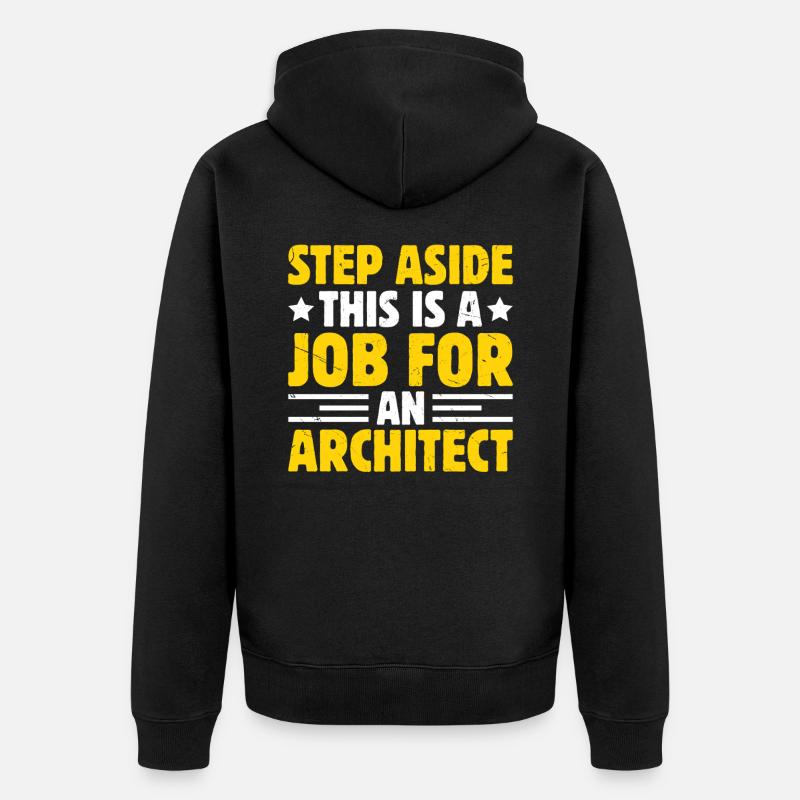 Architecte - Veste à capuche bio Premium Unisexe - noir