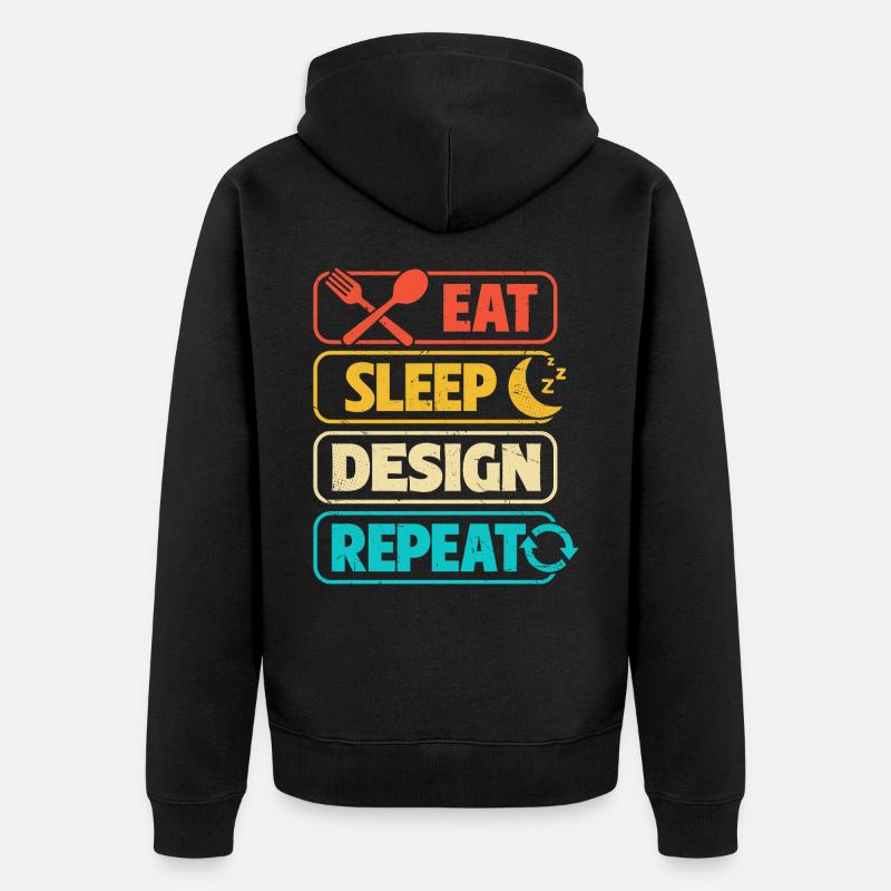 Architecte - Veste à capuche bio Premium Unisexe - noir