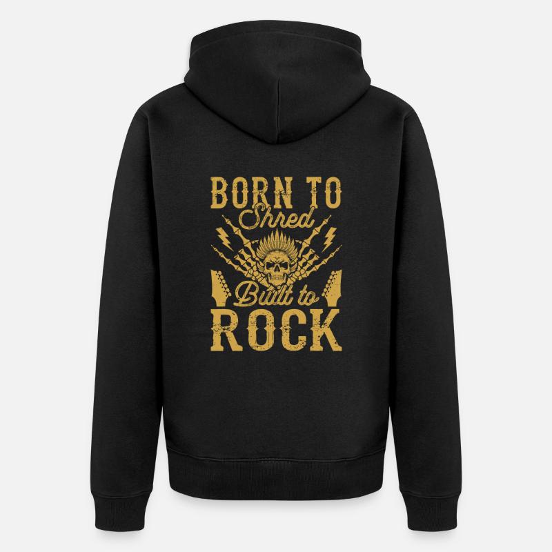 Rock and roll - Veste à capuche bio Premium Unisexe - noir