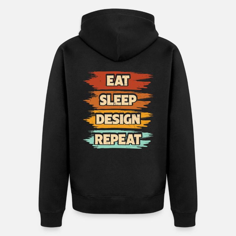 Architekt - Unisex Premium Bio Zip Hoodie - Schwarz
