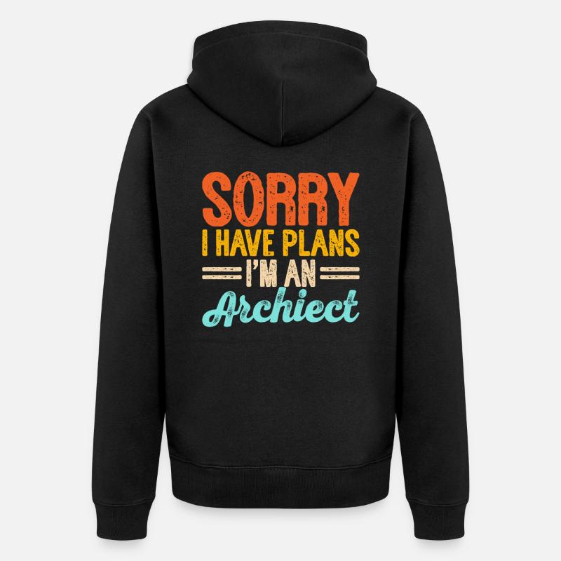 Architecte - Veste à capuche bio Premium Unisexe - noir