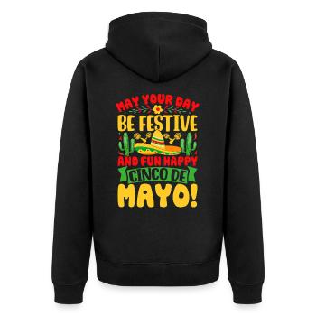 Cinco De Mayo - Veste à capuche bio Premium Unisexe - noir - Dos - Nico (187cm)
