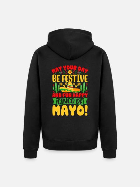 Cinco De Mayo - Unisex Premium Organic Zip Hoodie - black