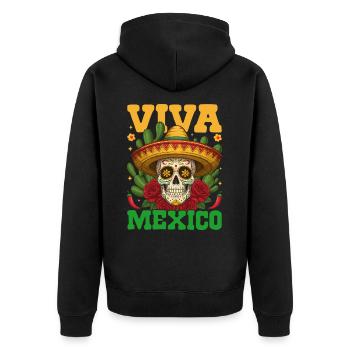 Viva Mexico - Veste à capuche bio Premium Unisexe - noir - Dos - Nico (187cm)