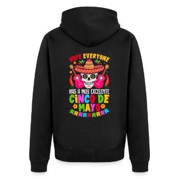 Cino de Mayo - Veste à capuche bio Premium Unisexe - noir - Dos - Nico (187cm)