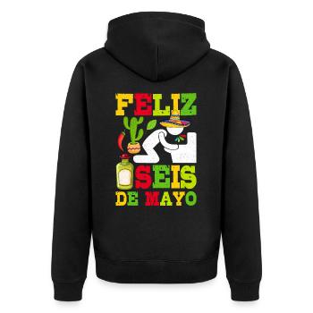 Cinco De Mayo - Veste à capuche bio Premium Unisexe - noir - Dos - Nico (187cm)